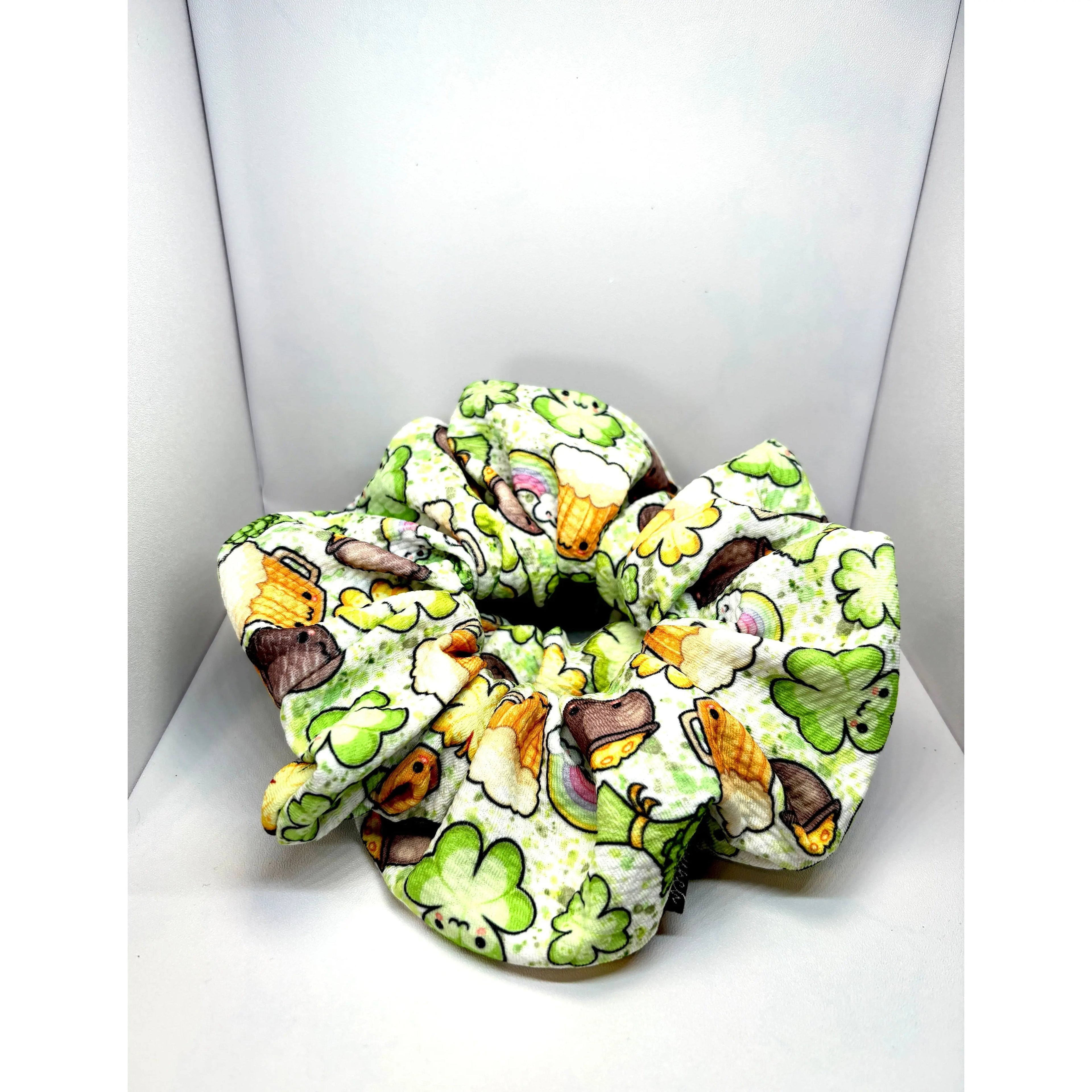 St Patrick's Day Charms Bullet Scrunchie