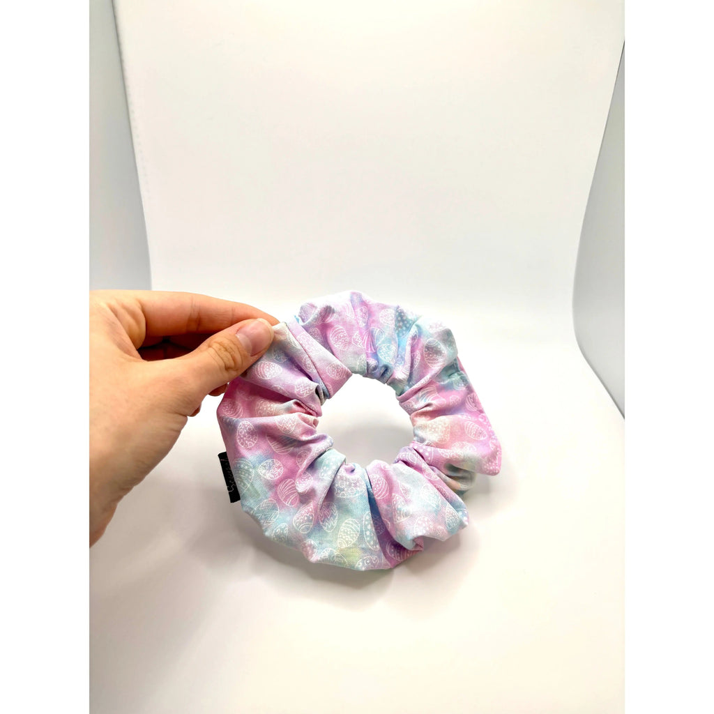 Mini Watercolor Easter Eggs Scrunchie