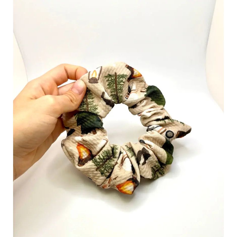 Mini Camping Summer Bullet Scrunchie
