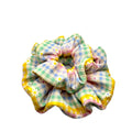 Spring Gingham Flower Mommy & Me Scrunchie Set