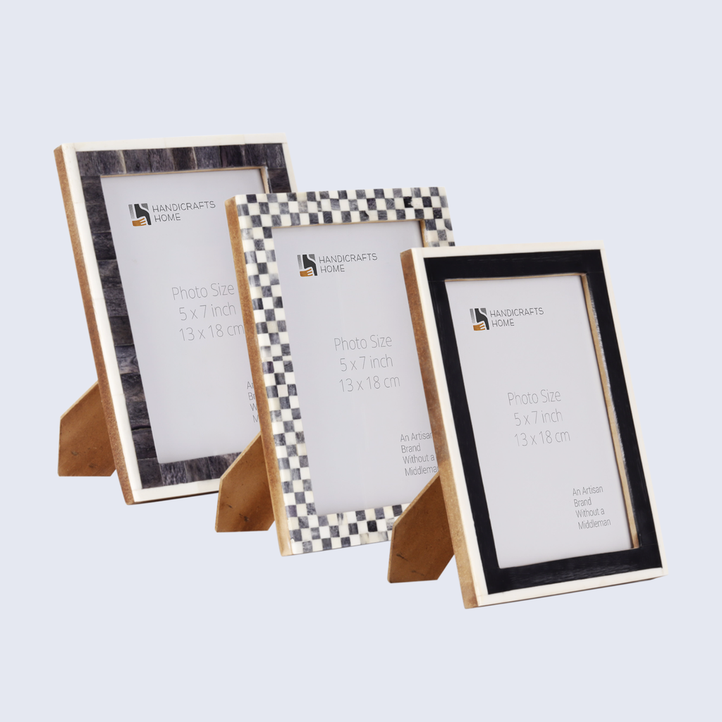 Picture Frame Combo Pack of 3 – Cloud Collection, 5" x 7"