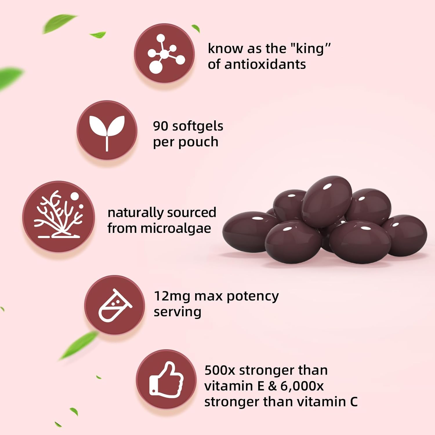 Astaxanthin 12mg Softgels