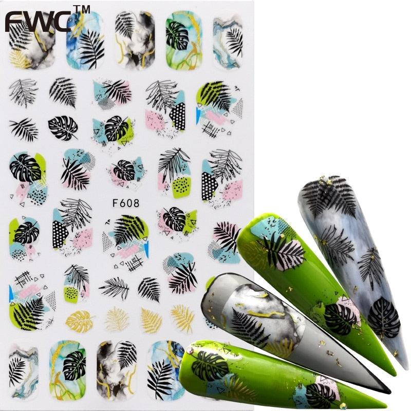 3D Nail Slider Black Russia Letter Sticker Decals Flamingo Design Adhesive Manicure Tips Nail Art Decorations Accessories Sliders Manicure Decoration 3D Nail Supplies Holographic Decals Transfer Sliders Nail Design Manicures Nail Self-Adhesive Sticker