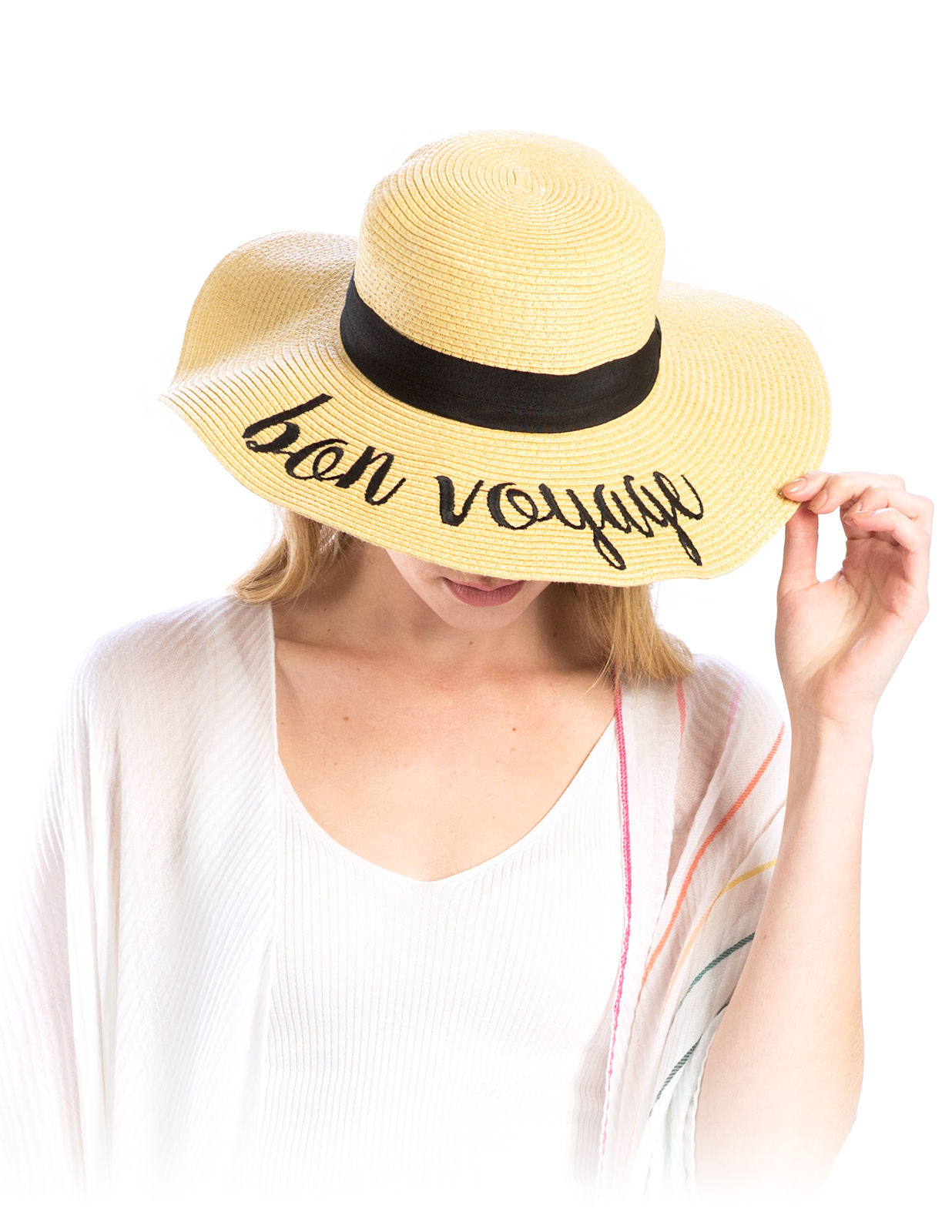 Floppy Hat Beige Stylish Casual Bon Voyage Accessory