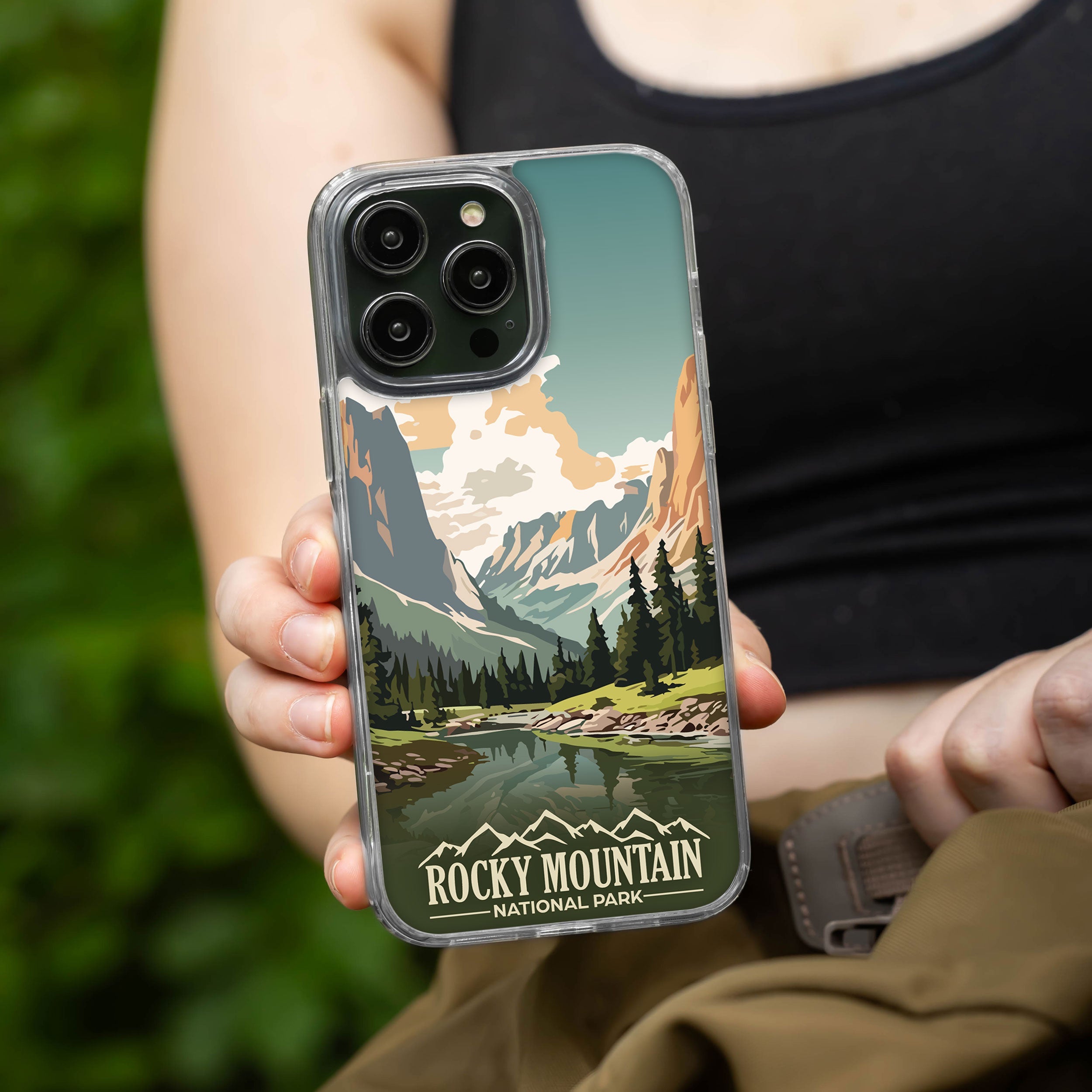 National Parks Rocky Mountain HD Apple iPhone 14 Series Mag-Safe Phone Case