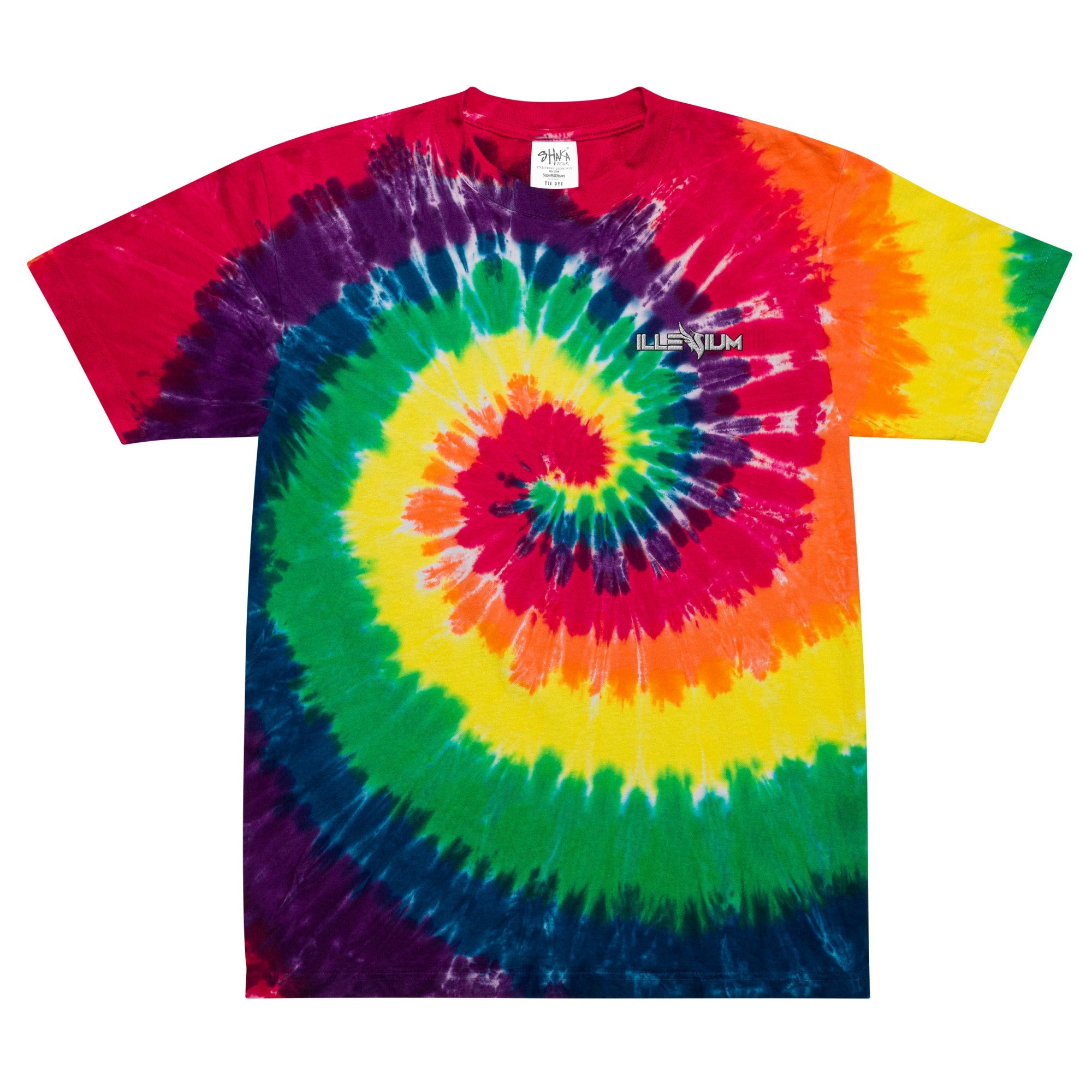 Illenium Embroidery Tie-Dye Rave T-shirt for Men Women Unisex