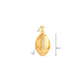 Gold Football Charm ~ Deep South Originals