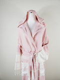 Unisex Robe, Beach or spa Robe with pockets - Pink