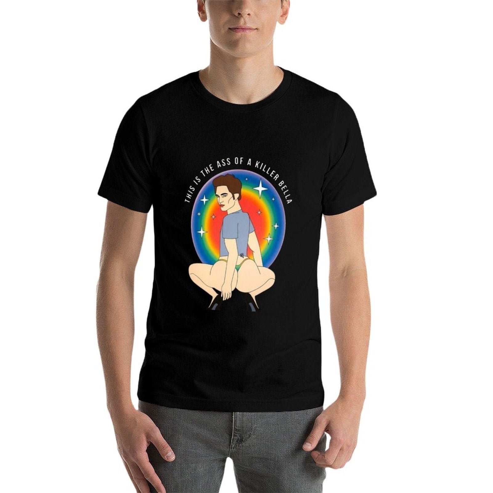 This Is The Ass Of A Killer Bella Funny LGBTQ Support Pride  Tagless Design T-Shirt