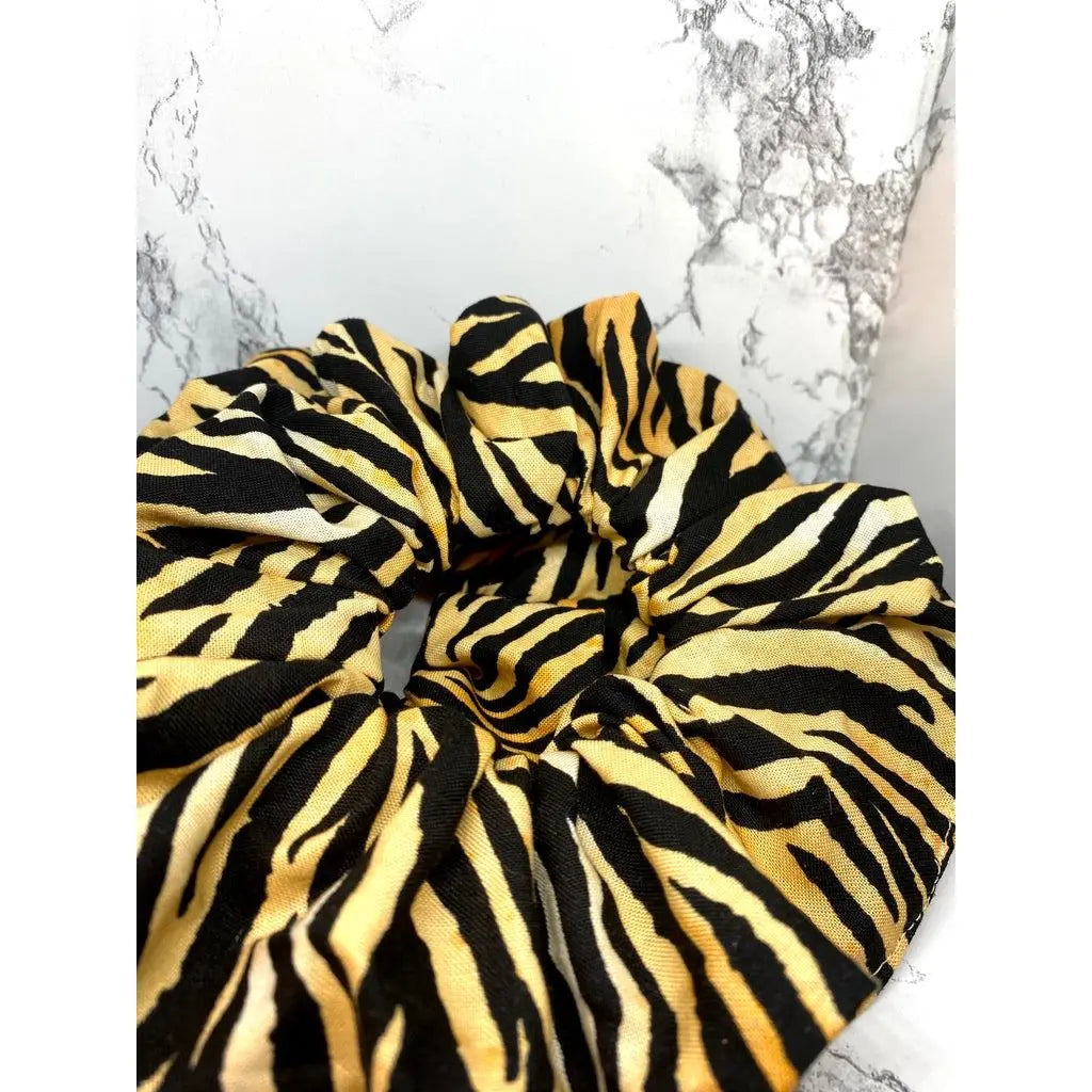 Orange Tiger Scrunchie