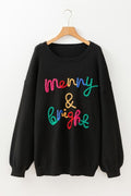 Christmas Merry & Bright Tinsel Sweater