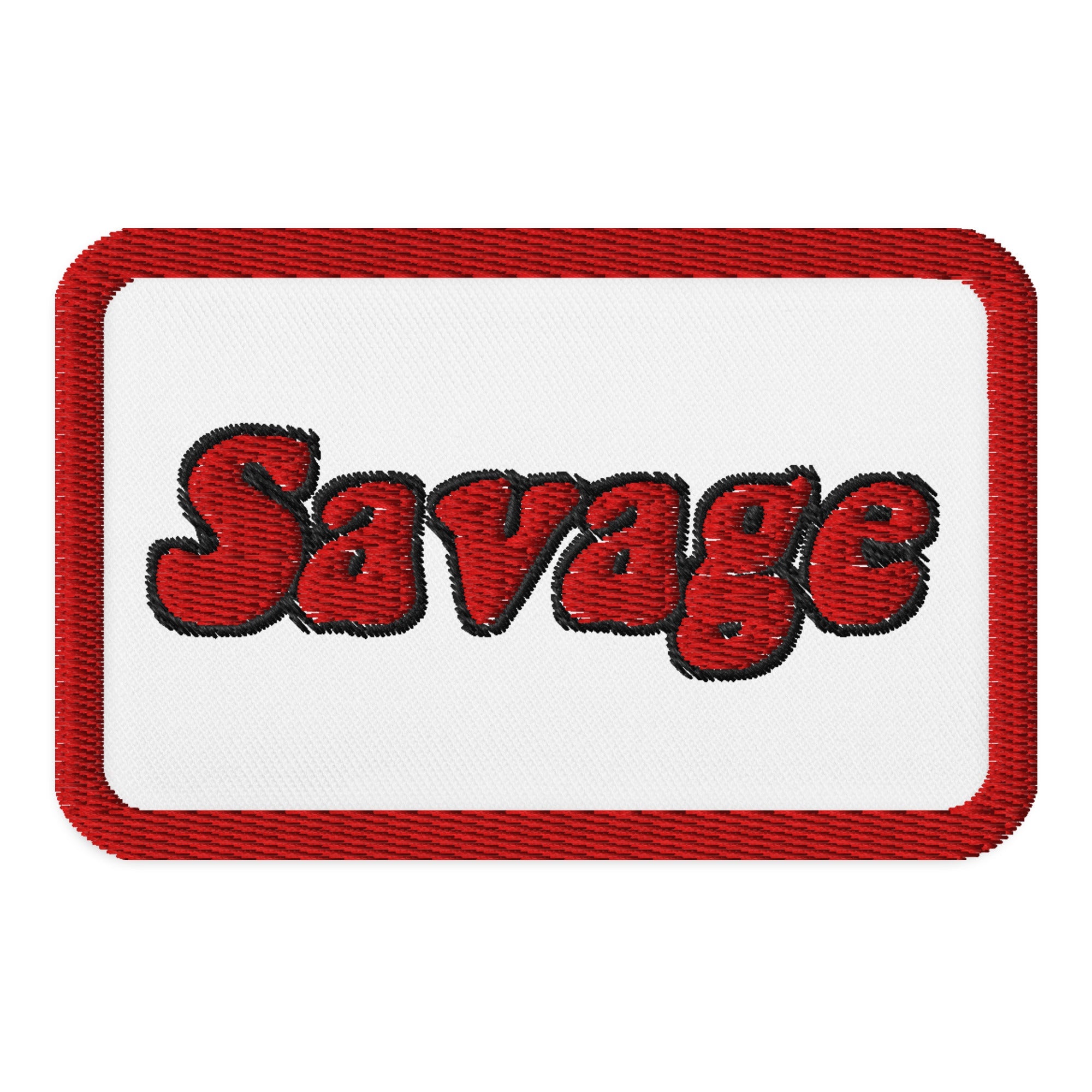 Savage Embroidered Iron-on Patches