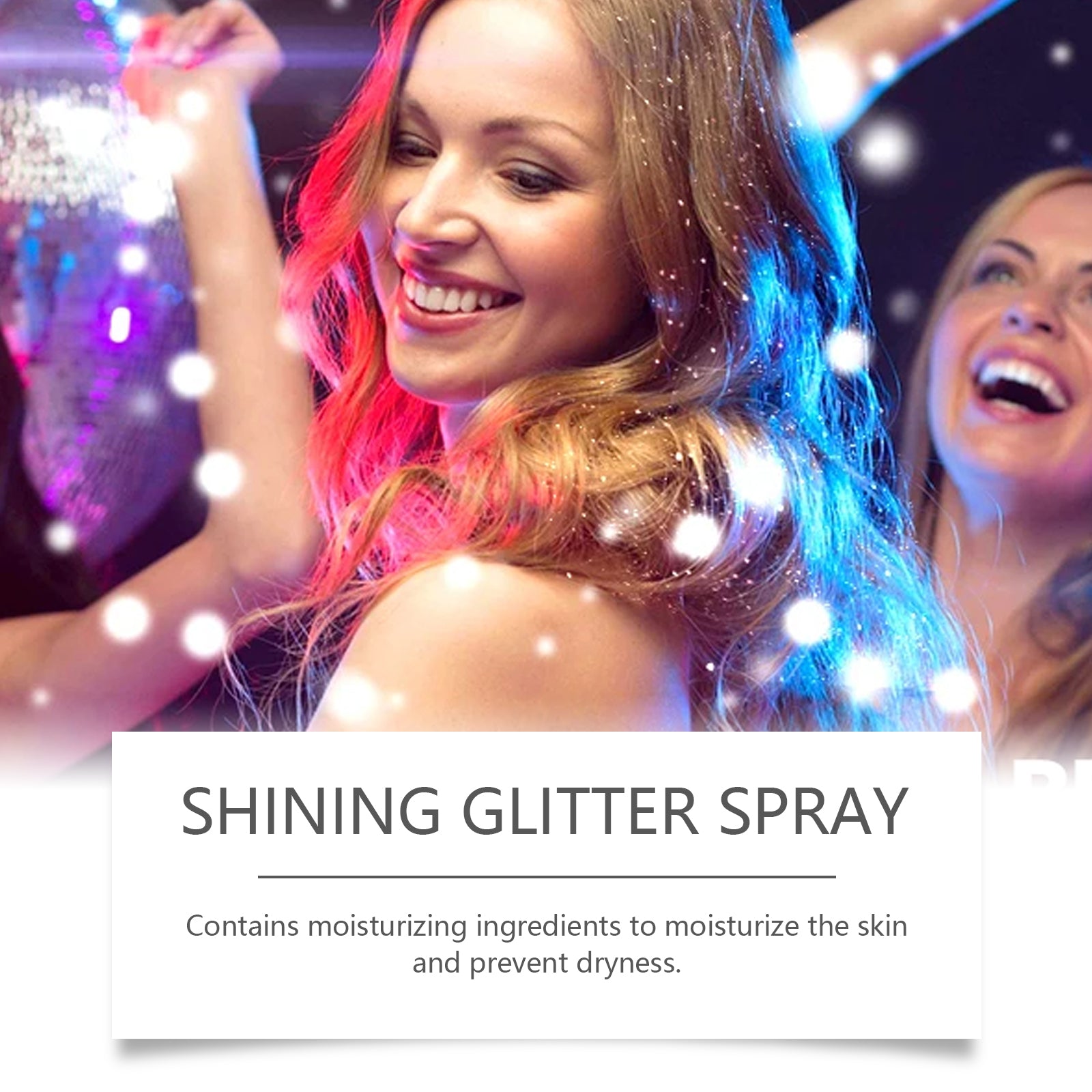 Stage Makeup Glitter Spray, Highlighter Spray Natural Stereo Long-Lasting Brightening Glitter