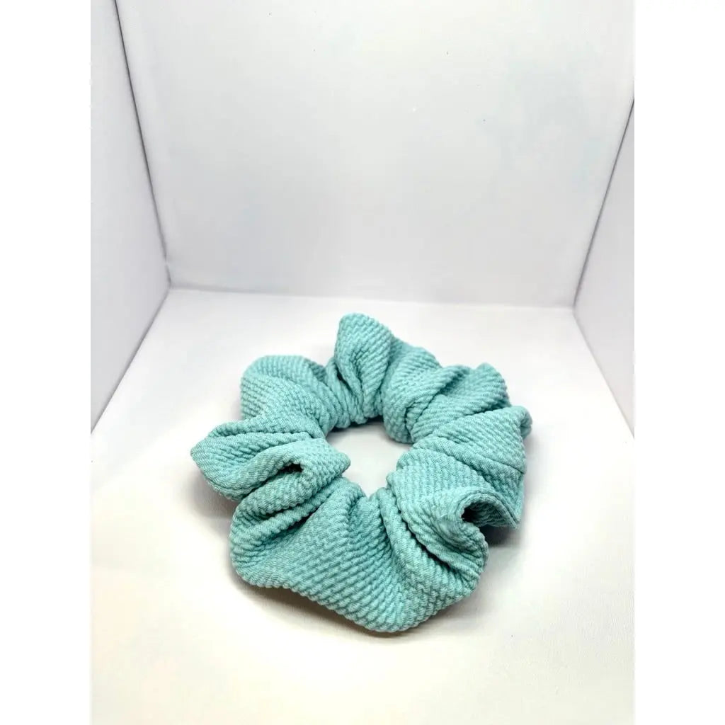 Mini Sky Blue Bullet Scrunchie