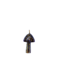 Mushroom Dark Horn and Brass Charm