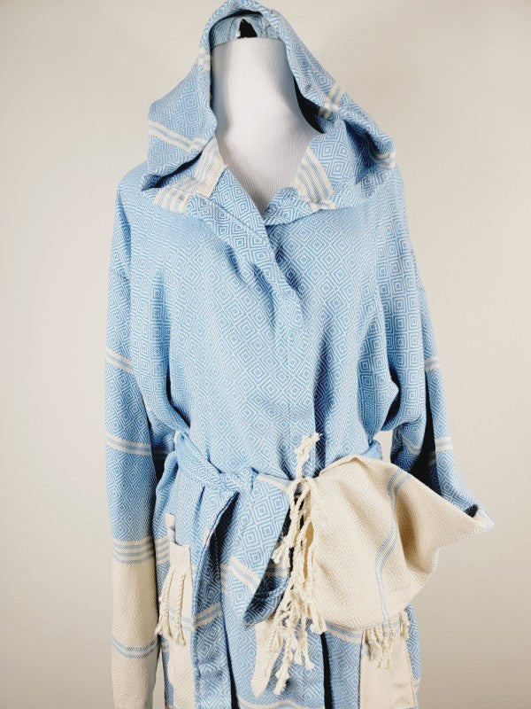 Unisex Robe, Beach or spa Robe with pockets - Ligh