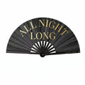 Black Sparkle XL Hand Fan