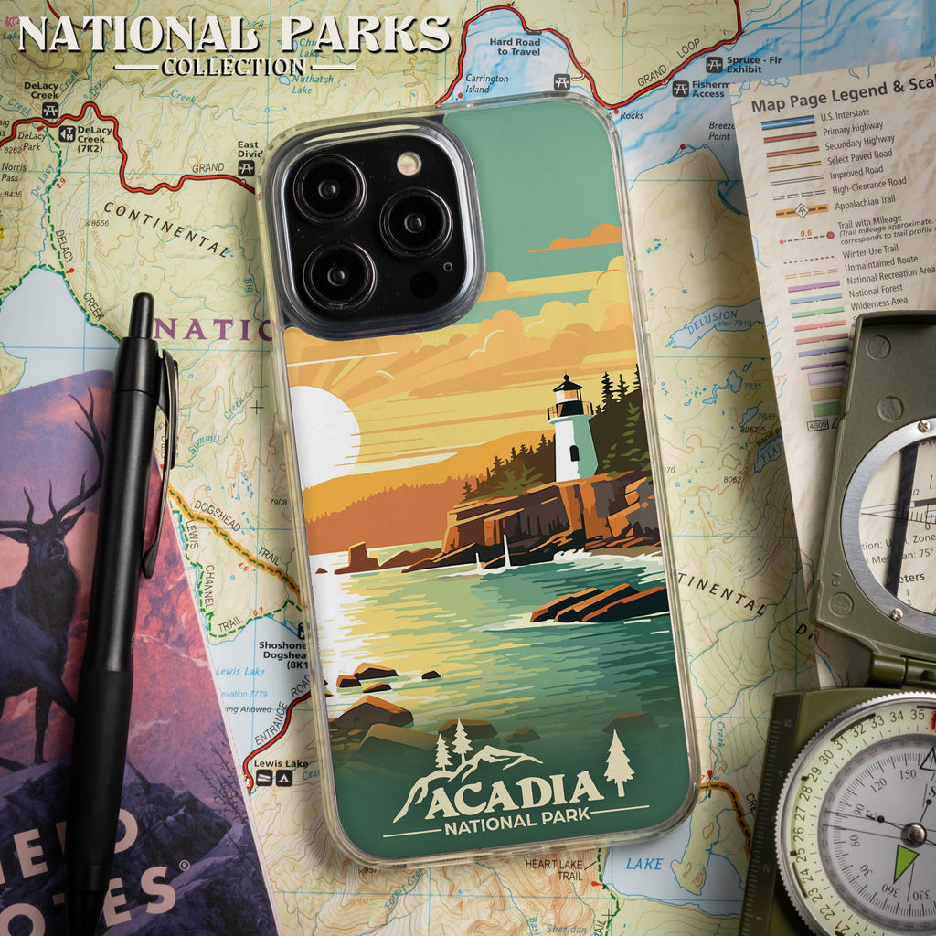 National Parks Acadia HD Apple iPhone 14 Series Mag-Safe Phone Case