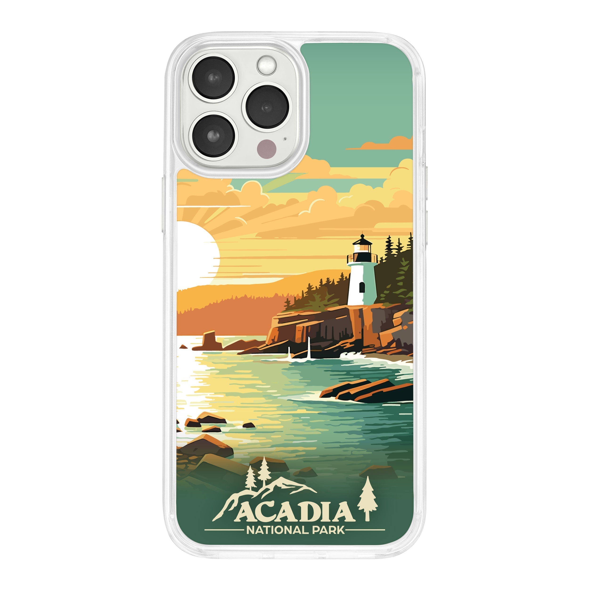 National Parks Acadia HD Apple iPhone 14 Series Mag-Safe Phone Case