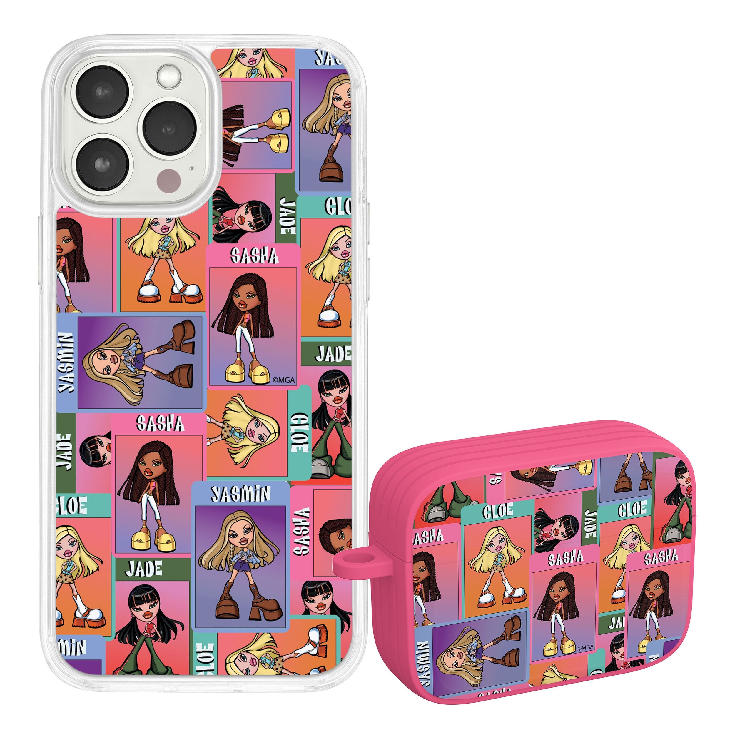 Bratz® Classic HD Apple iPhone 15 Mag-Safe Phone Case and AirPods AirPods Pro Combo Package