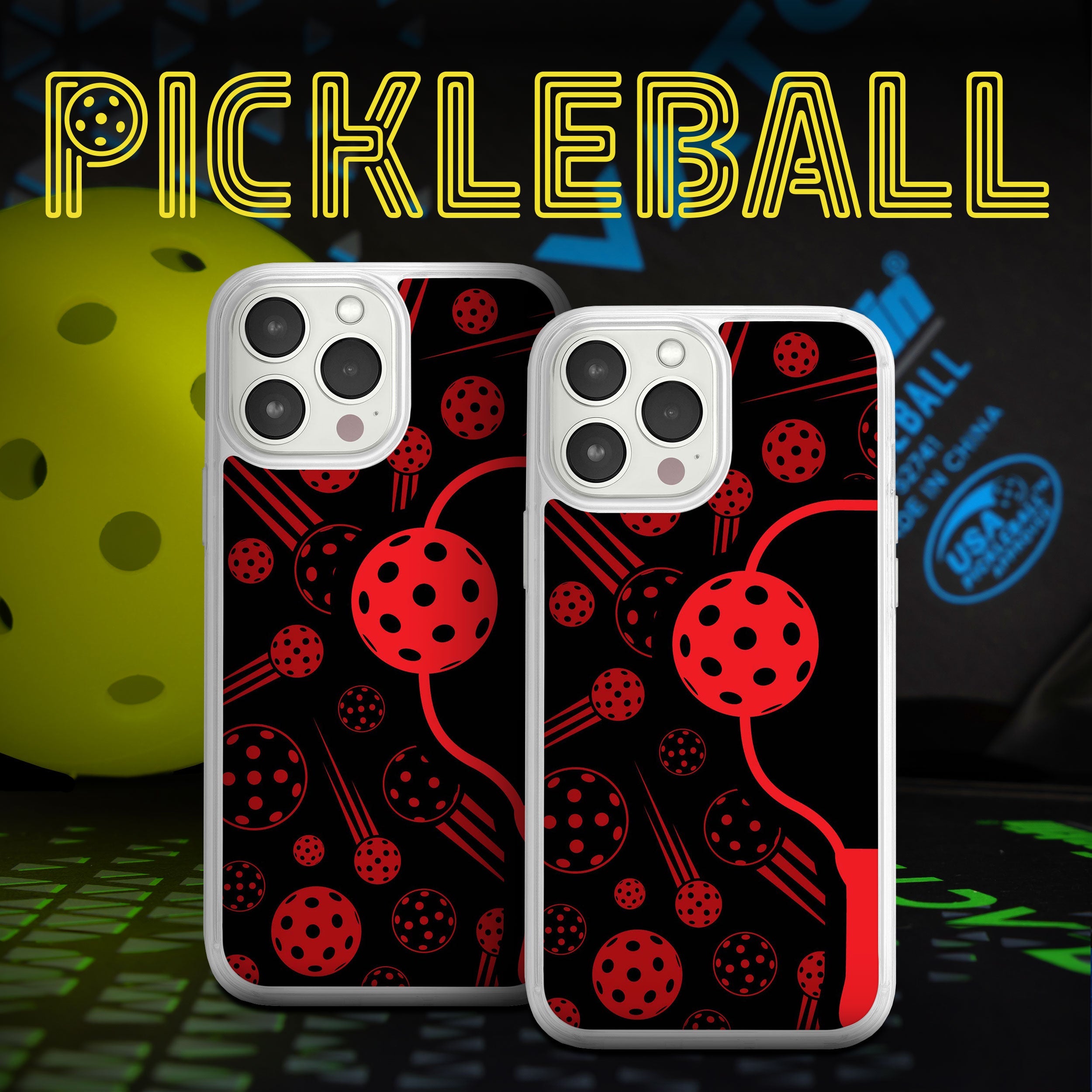 Pickleball HD Apple iPhone 11 Series Phone Case
