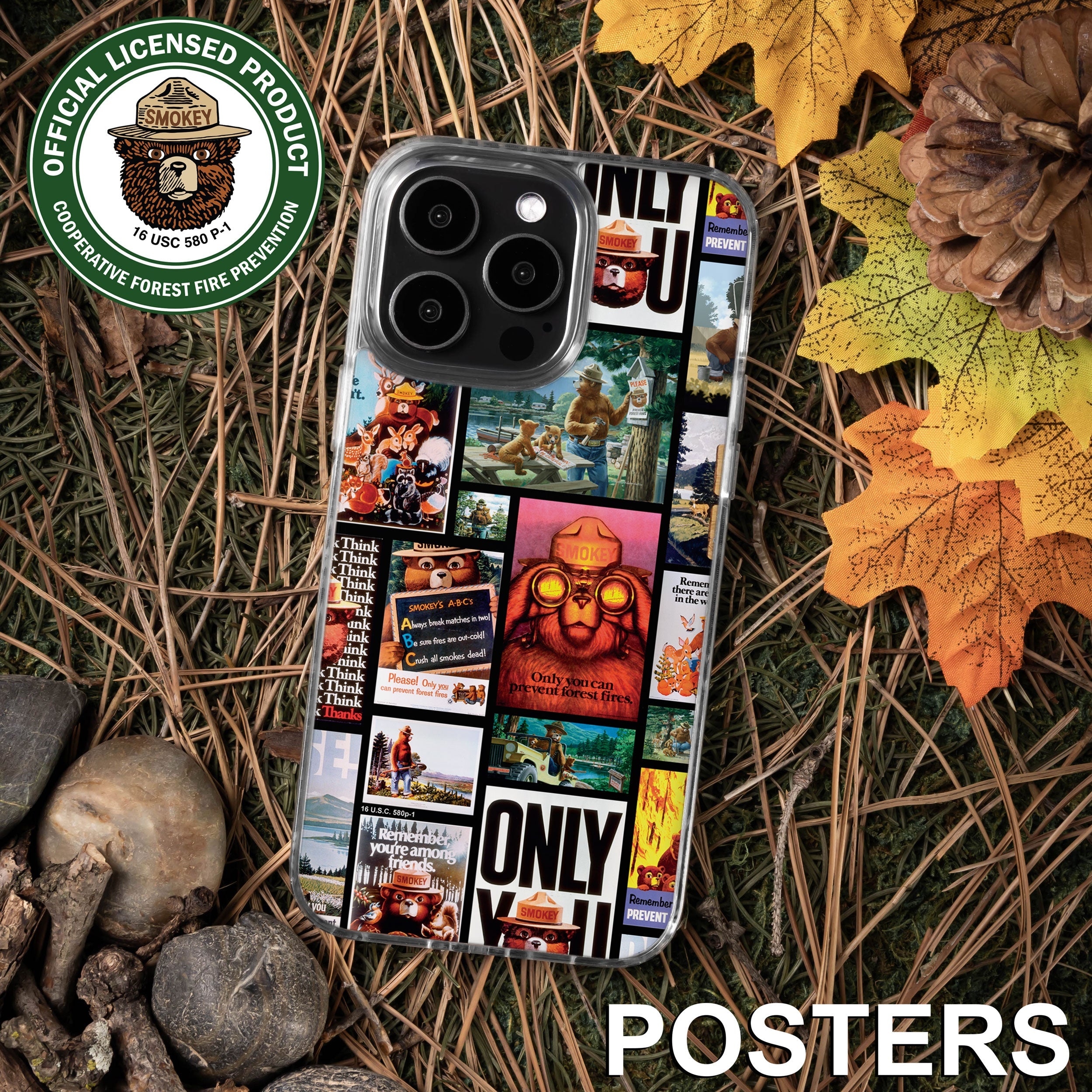 Smokey Bear Classic HD Apple iPhone 12 Series Mag-Safe Phone Case