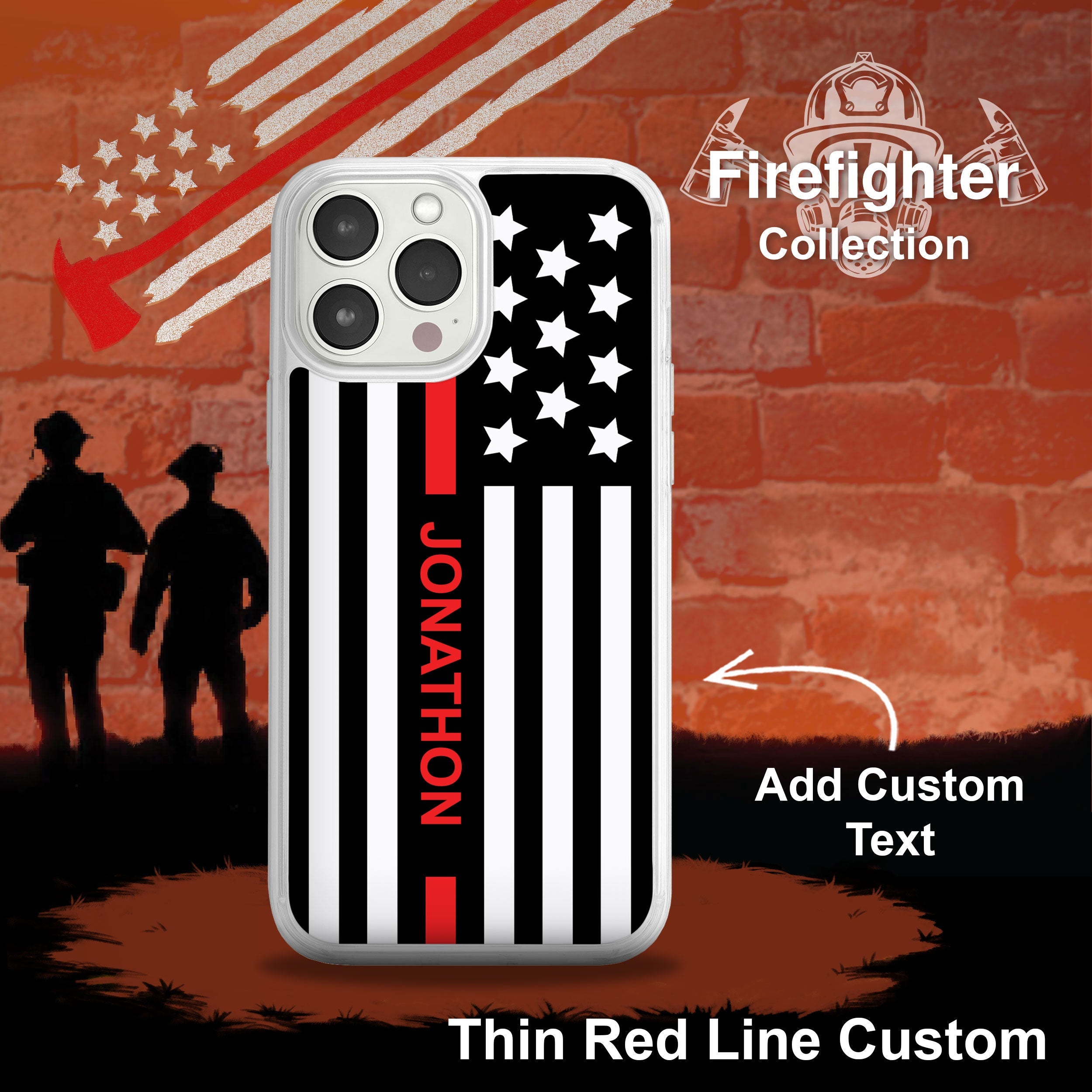 Firefighter HD Apple iPhone 12 Mag-Safe Phone Case