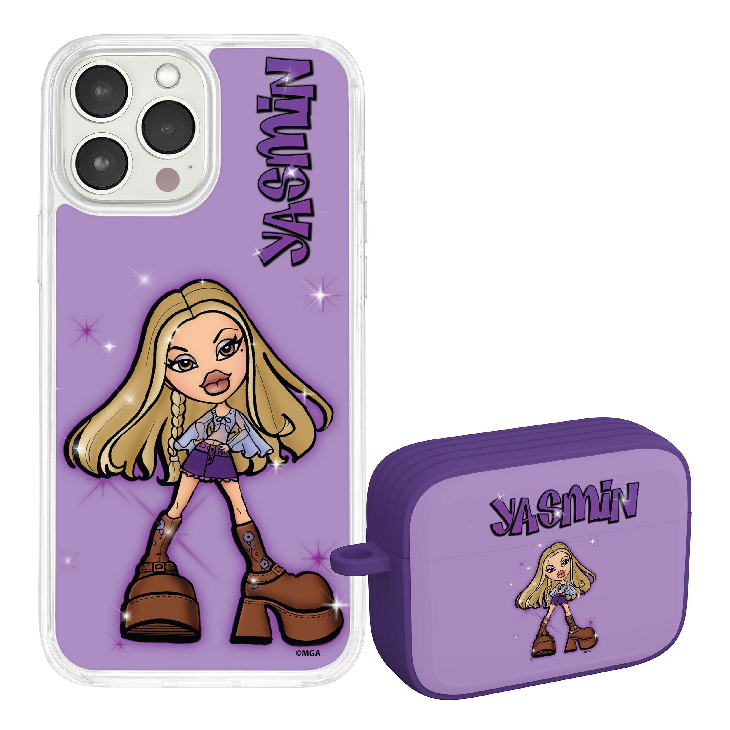 Bratz® Passion For Fashion HD Apple iPhone 14 Mag-Safe Phone Case and AirPods Pro Combo Package