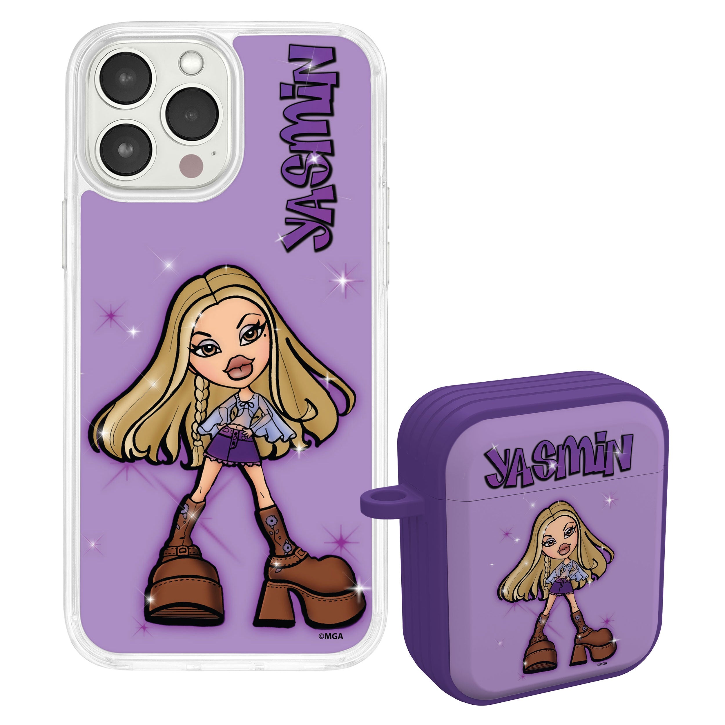 Bratz® Passion For Fashion HD Apple iPhone 12 Mag-Safe Phone Case and AirPods Gen 1 & 2 Combo Package