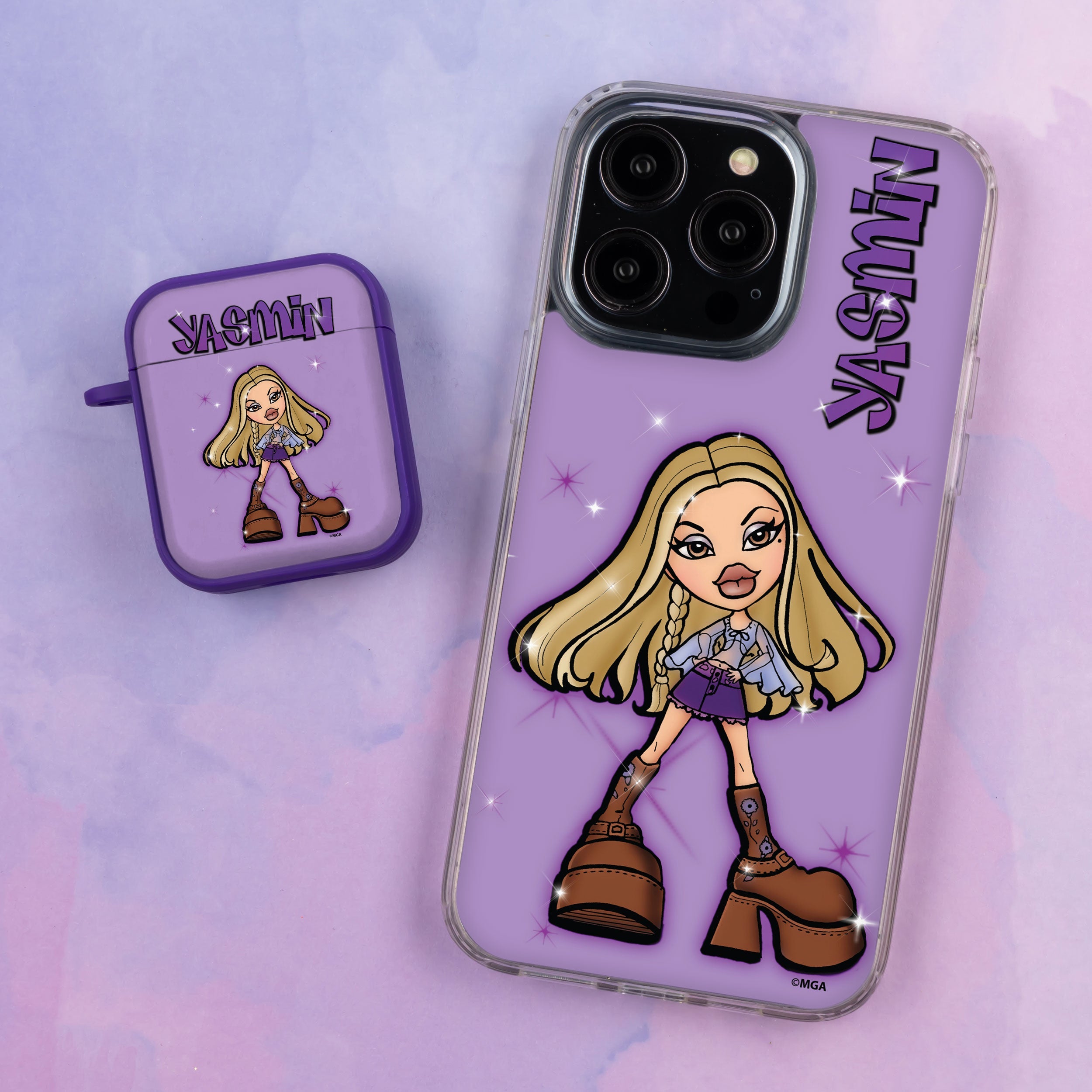 Bratz® Passion For Fashion HD Apple iPhone 12 Mag-Safe Phone Case and AirPods Gen 1 & 2 Combo Package