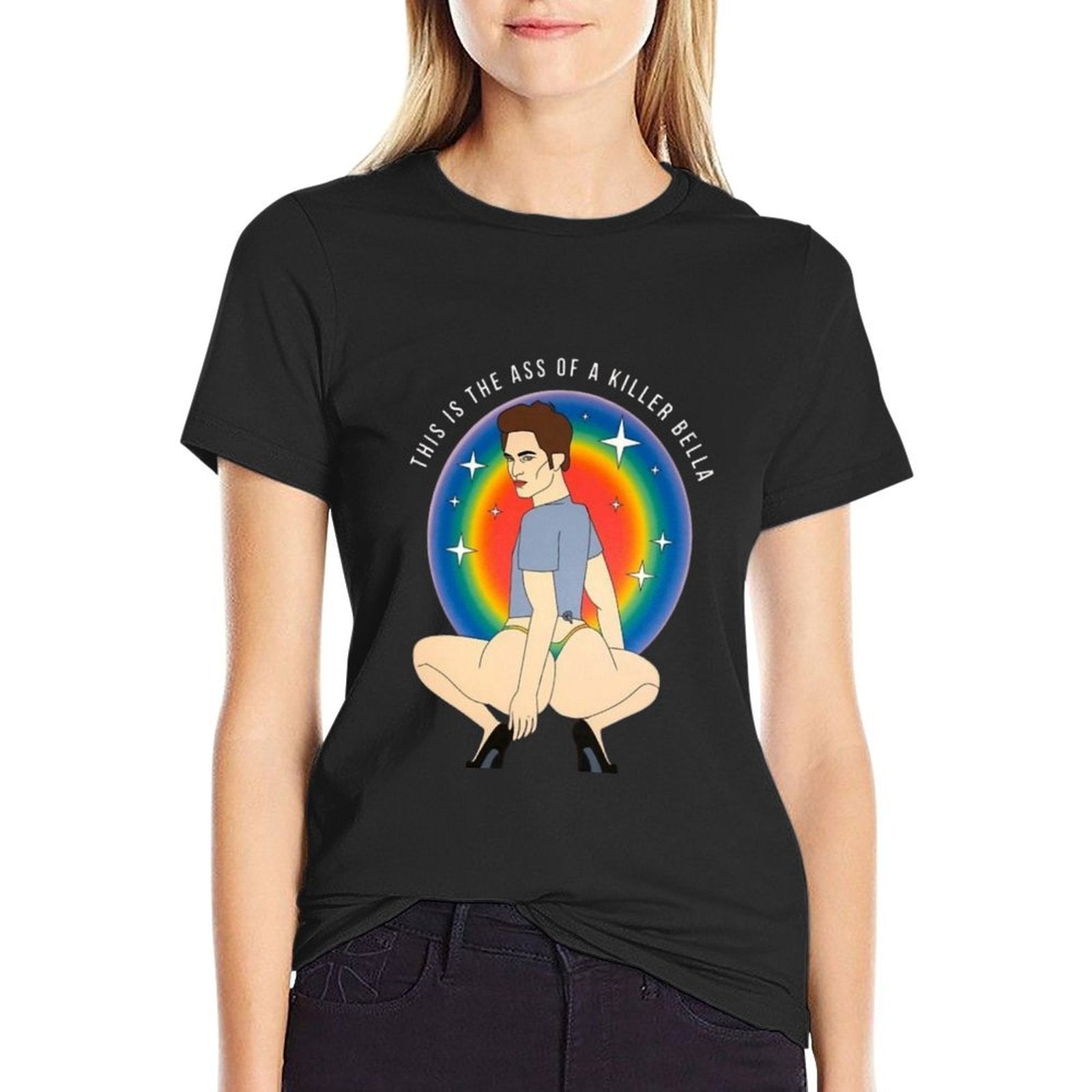 This Is The Ass Of A Killer Bella Funny LGBTQ Support Pride  Tagless Design T-Shirt