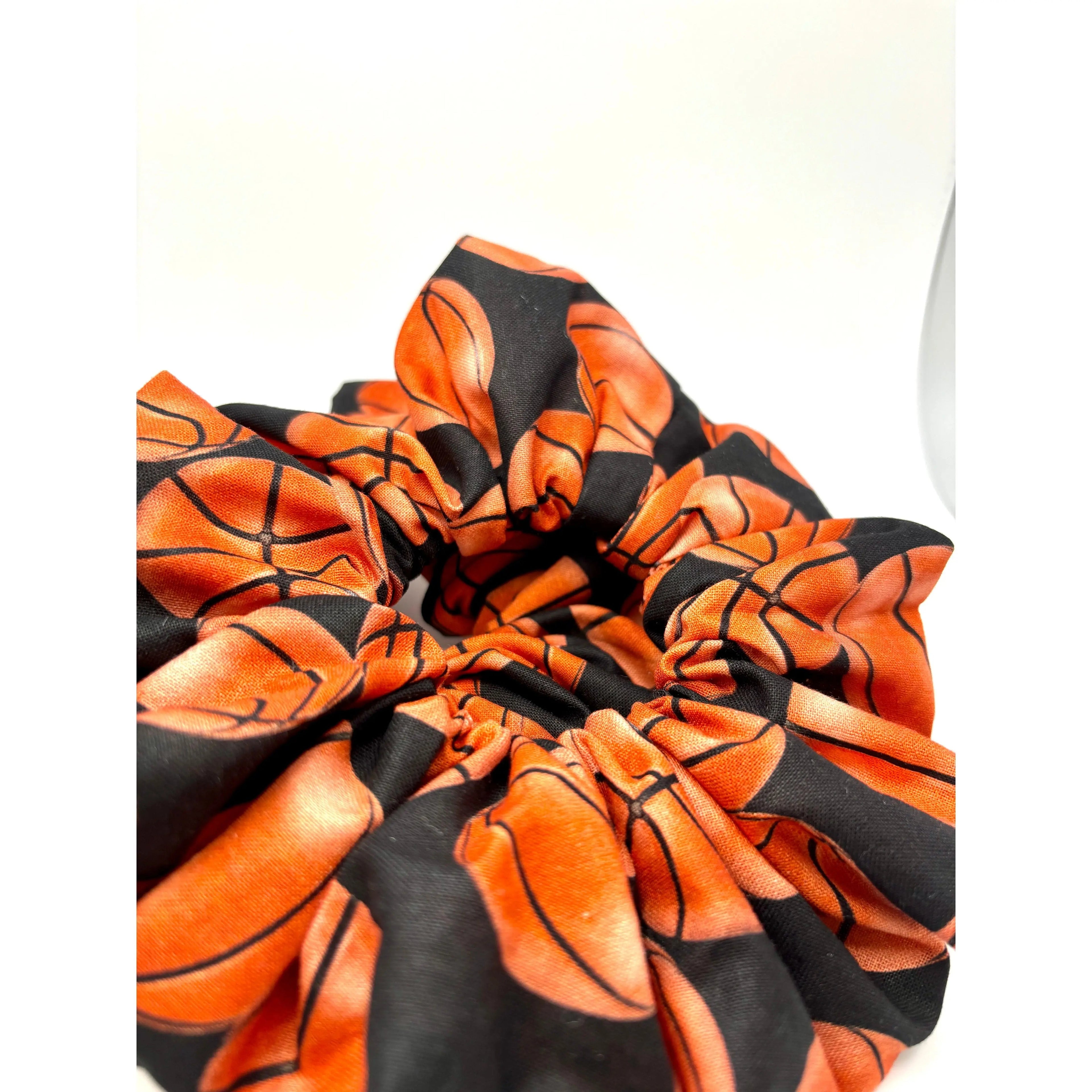 Black Basketball Scrunchie