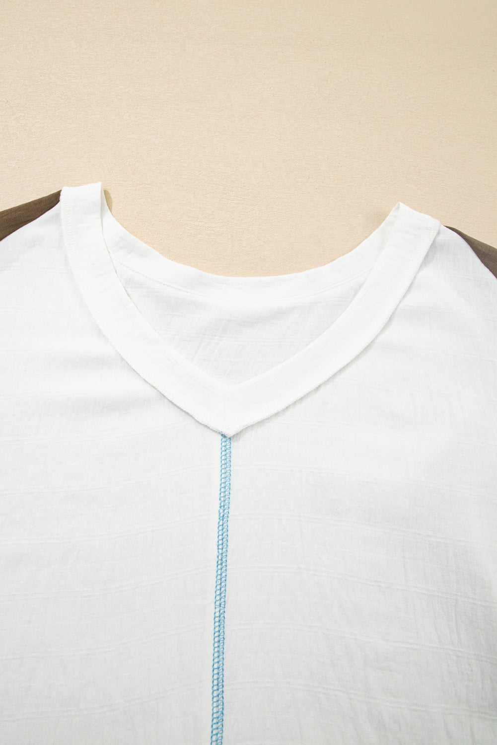 Julietta Patchwork Balloon Sleeve Blouse