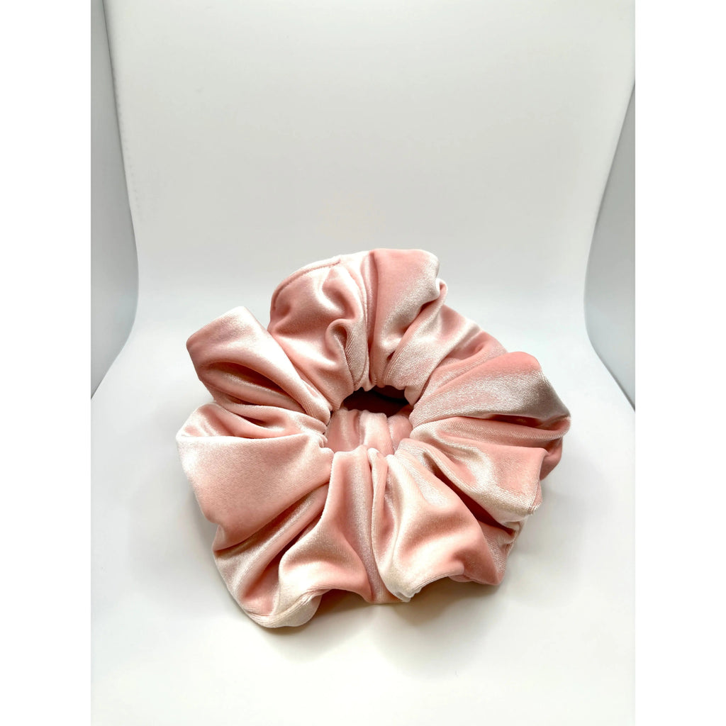 Pink Velvet Scrunchie