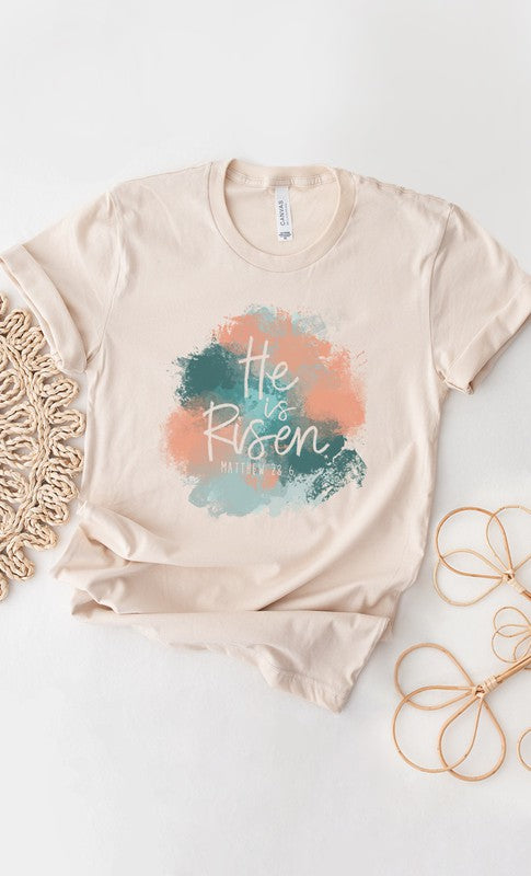 He Is Risen Mattew Easter Graphic Tee T-Shirt