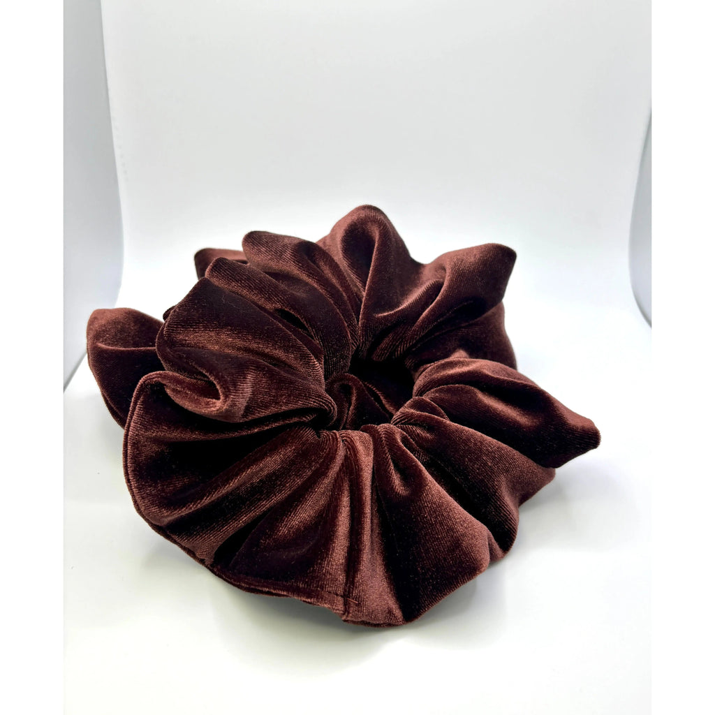 Brown Velvet Scrunchie