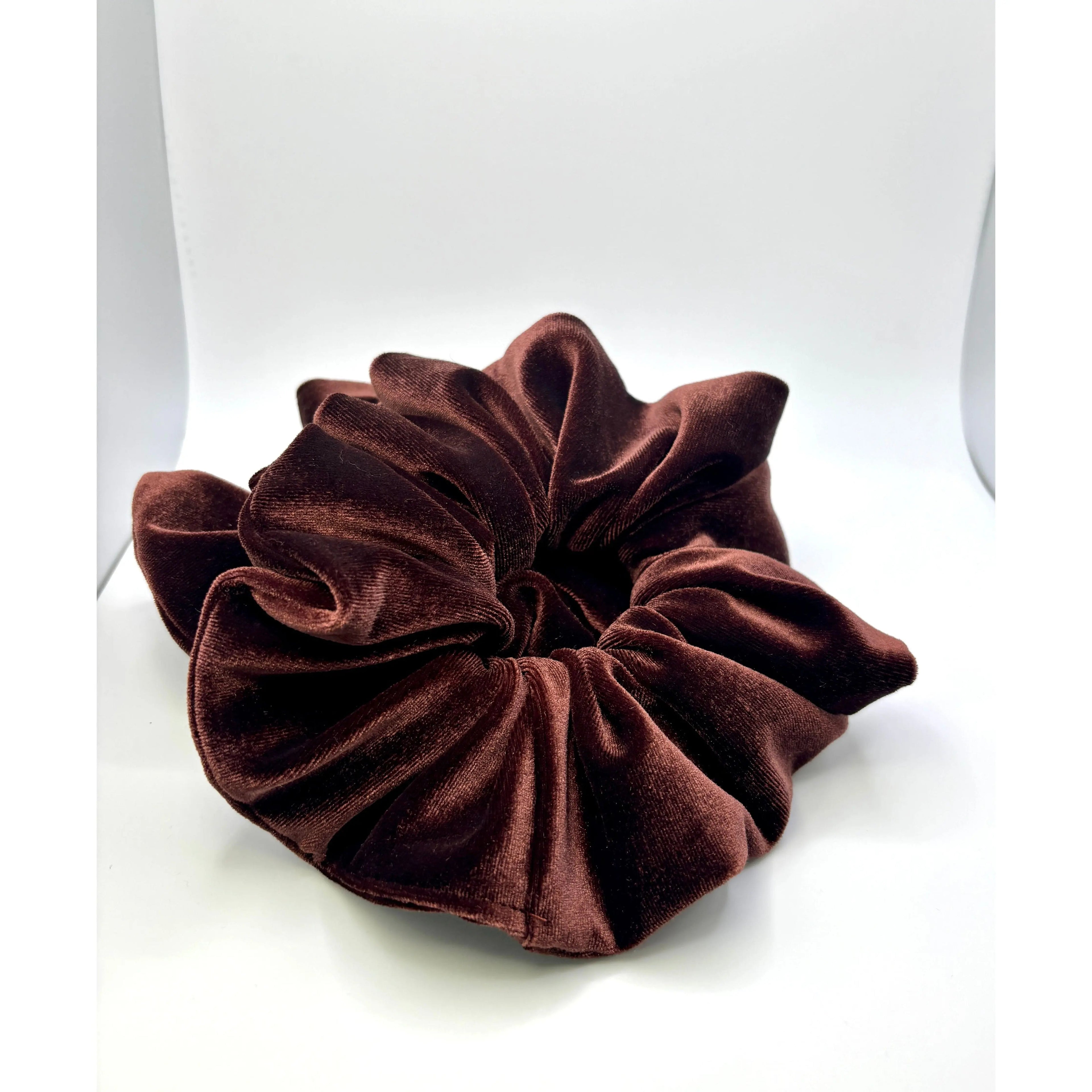 Brown Velvet Scrunchie