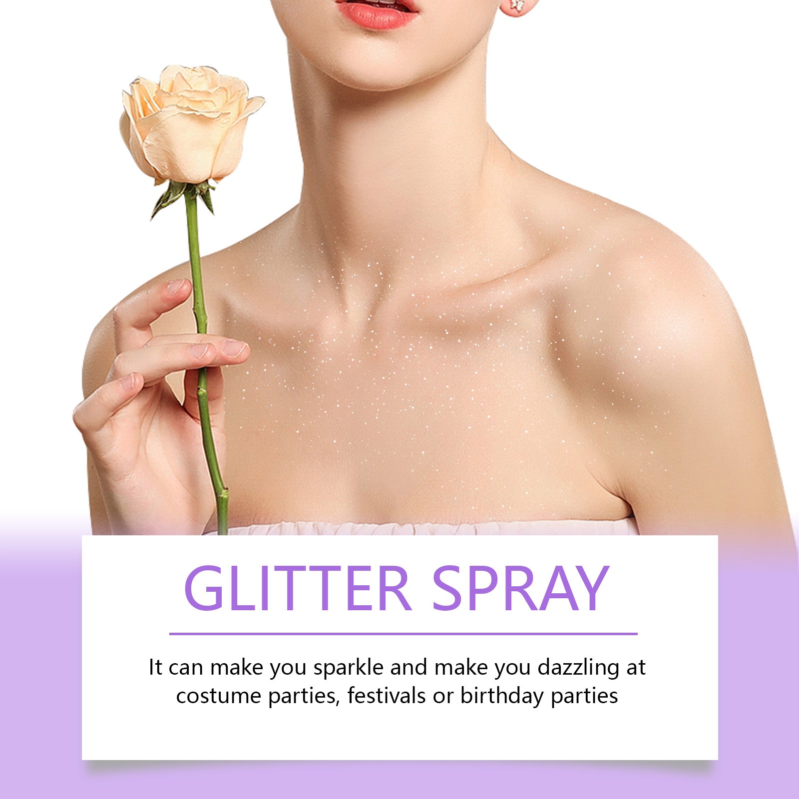 Dazzling Star Glitter Spray, Club Party Body Collarbone Arm Skin Starry Glitter Spray