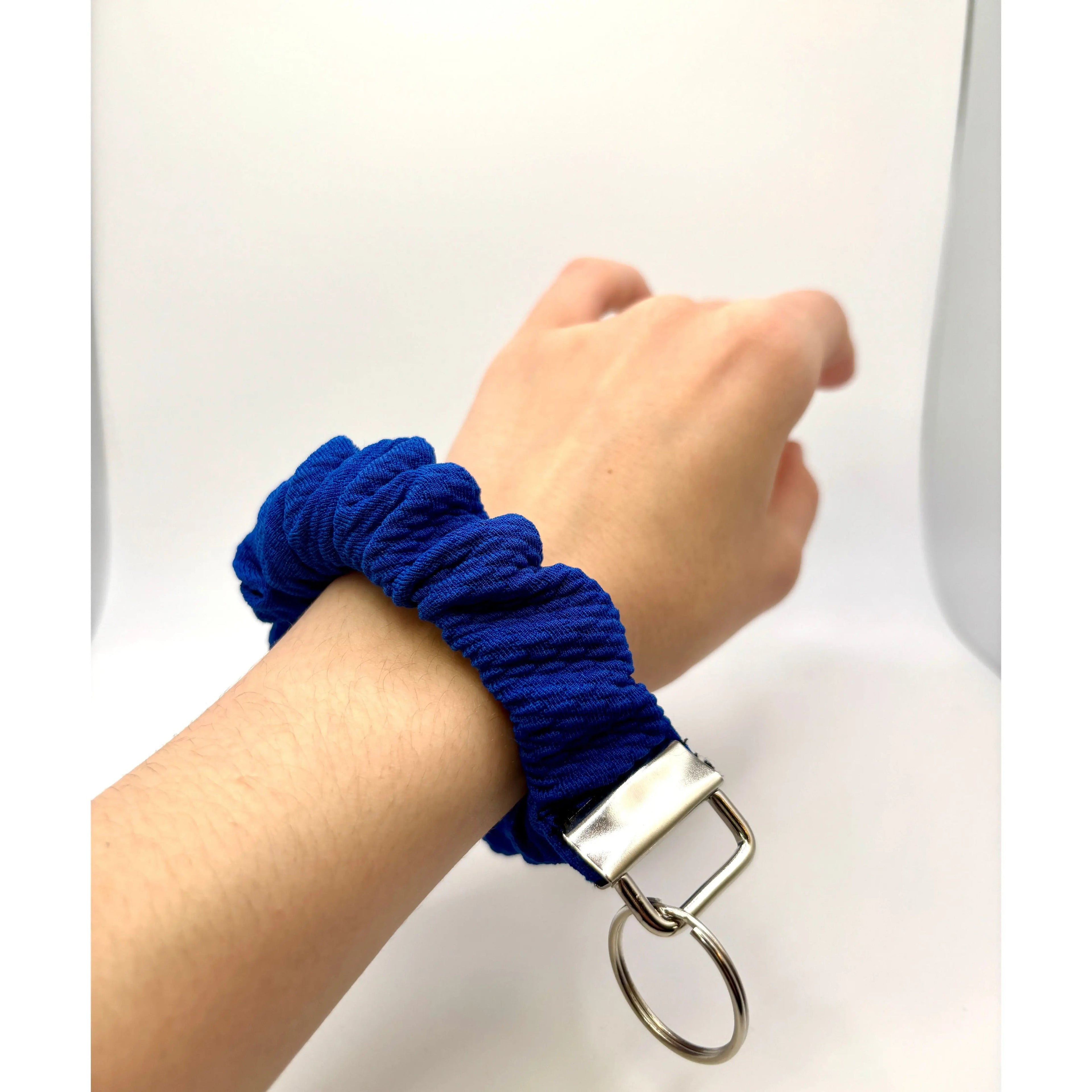 Royal Blue Bullet Scrunchie Wristlet