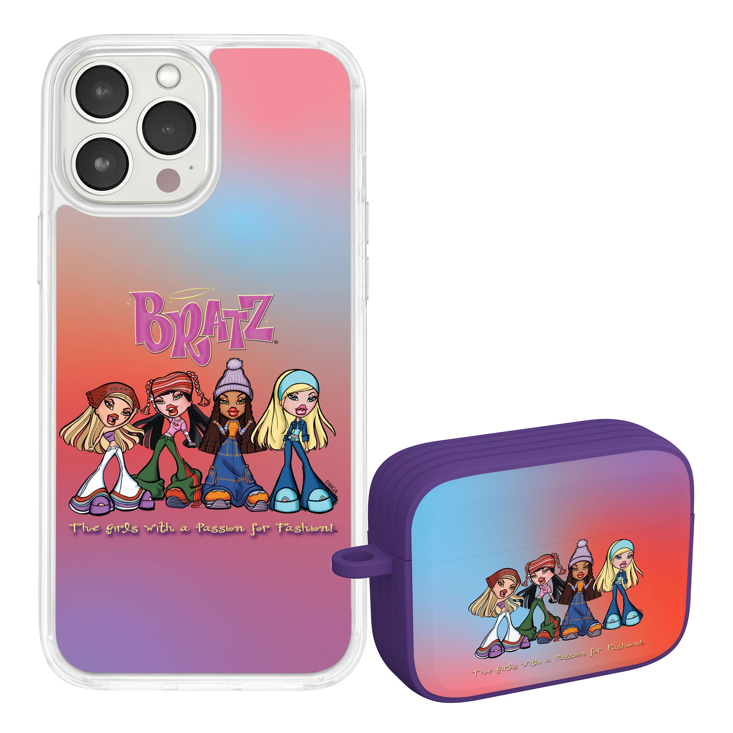 Bratz® Classic HD Apple iPhone 15 Mag-Safe Phone Case and AirPods AirPods Pro Combo Package