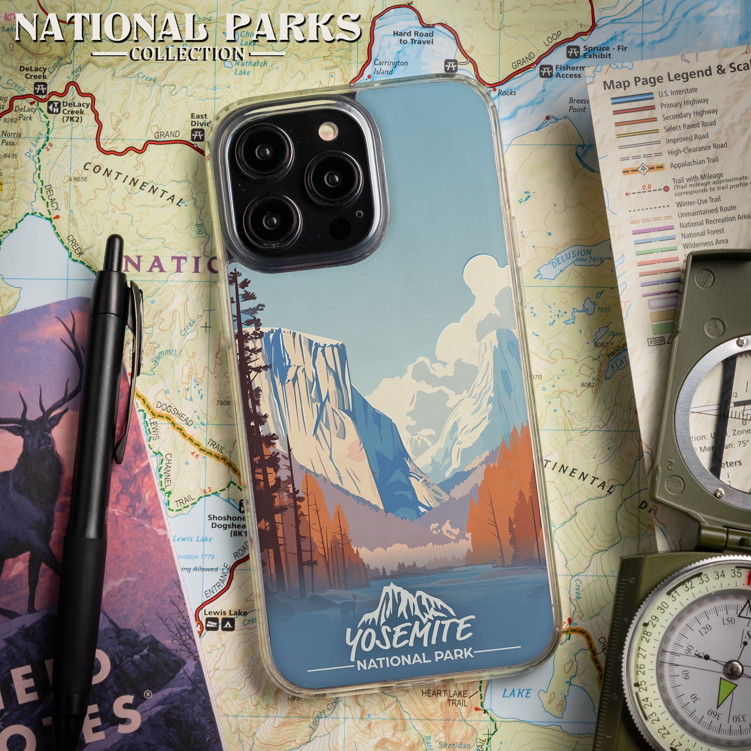 National Parks Yosemite HD Apple iPhone 15 Series Mag-Safe Phone Case