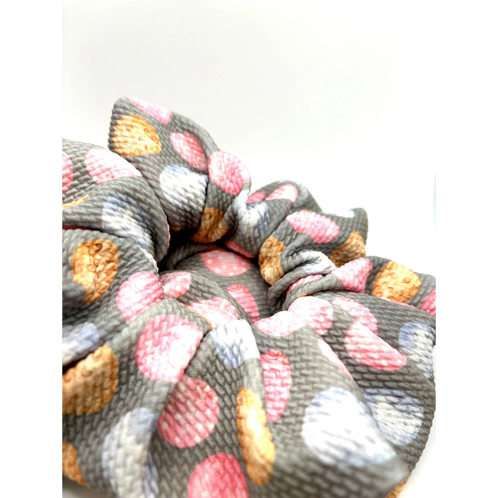 Grey Easter Egg Bullet Scrunchie
