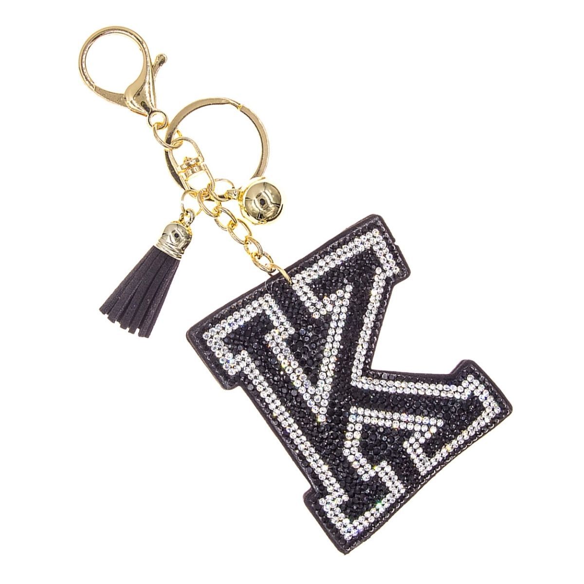 Keychain Bag Charm Black Stylish Accessory
