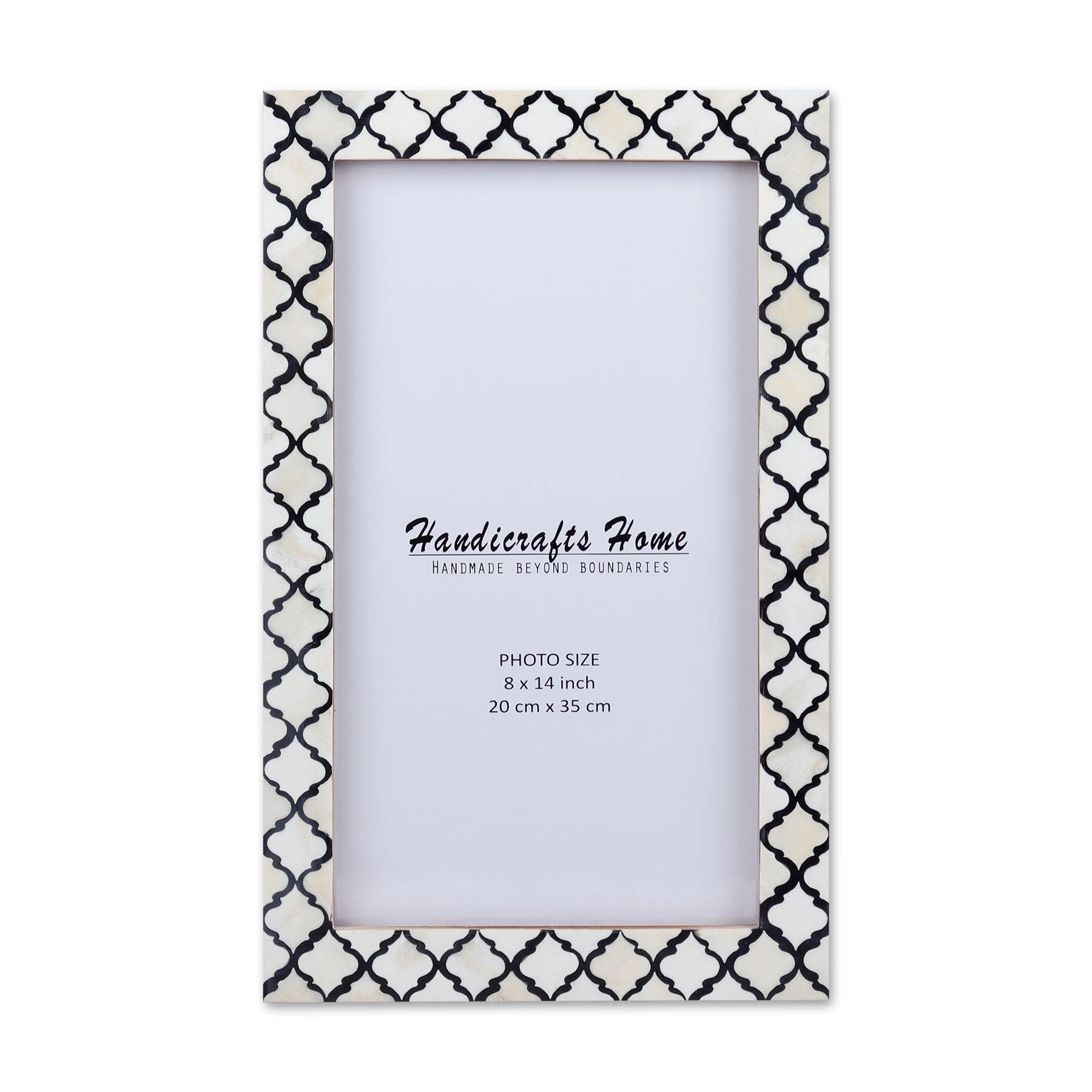 Moroccan Poster Frames Bone Inlay, Black, 9 Sizes