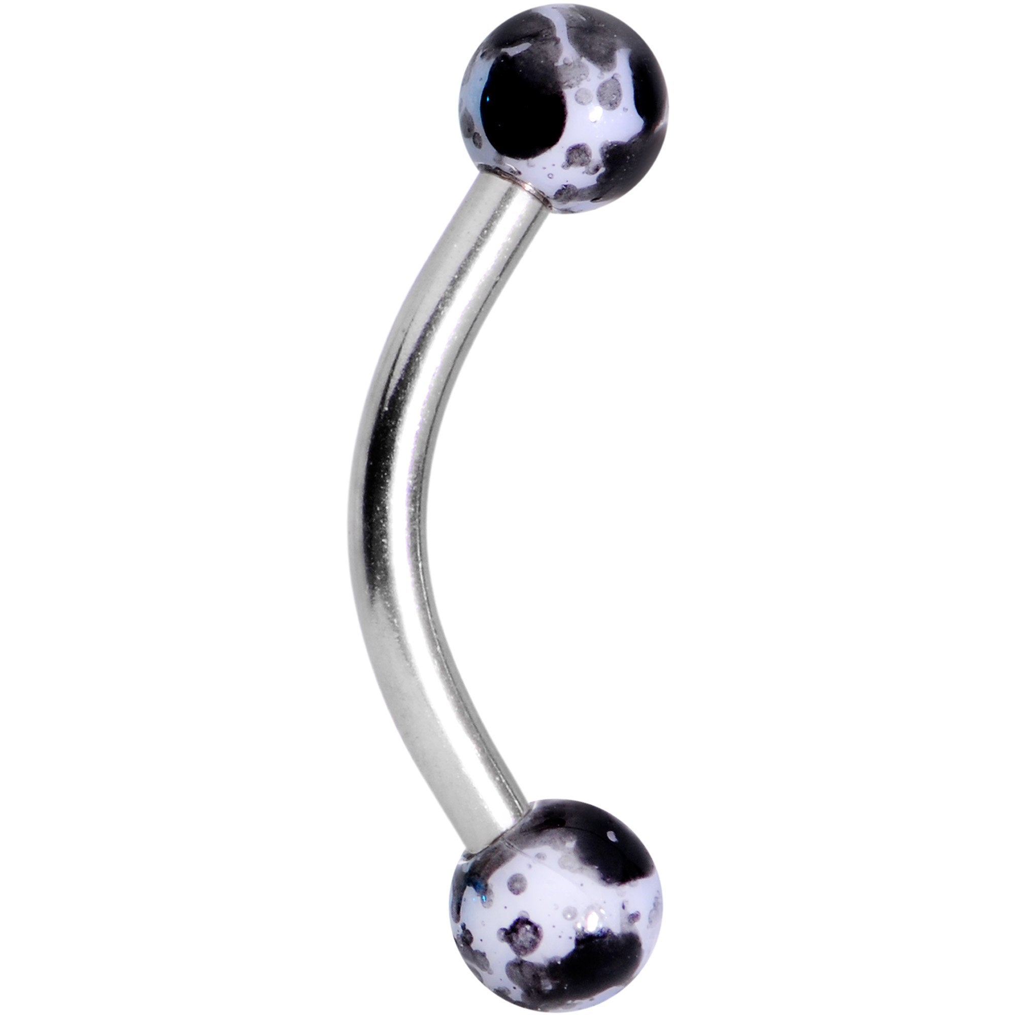 5/16 Color Splash Curved Eyebrow Ring Set of 4