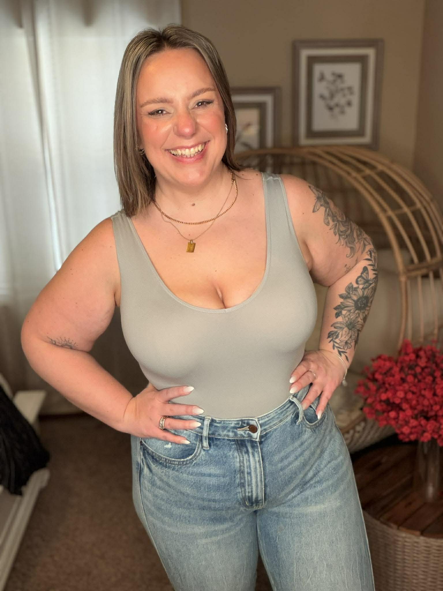 The Basics Bodysuit in Green