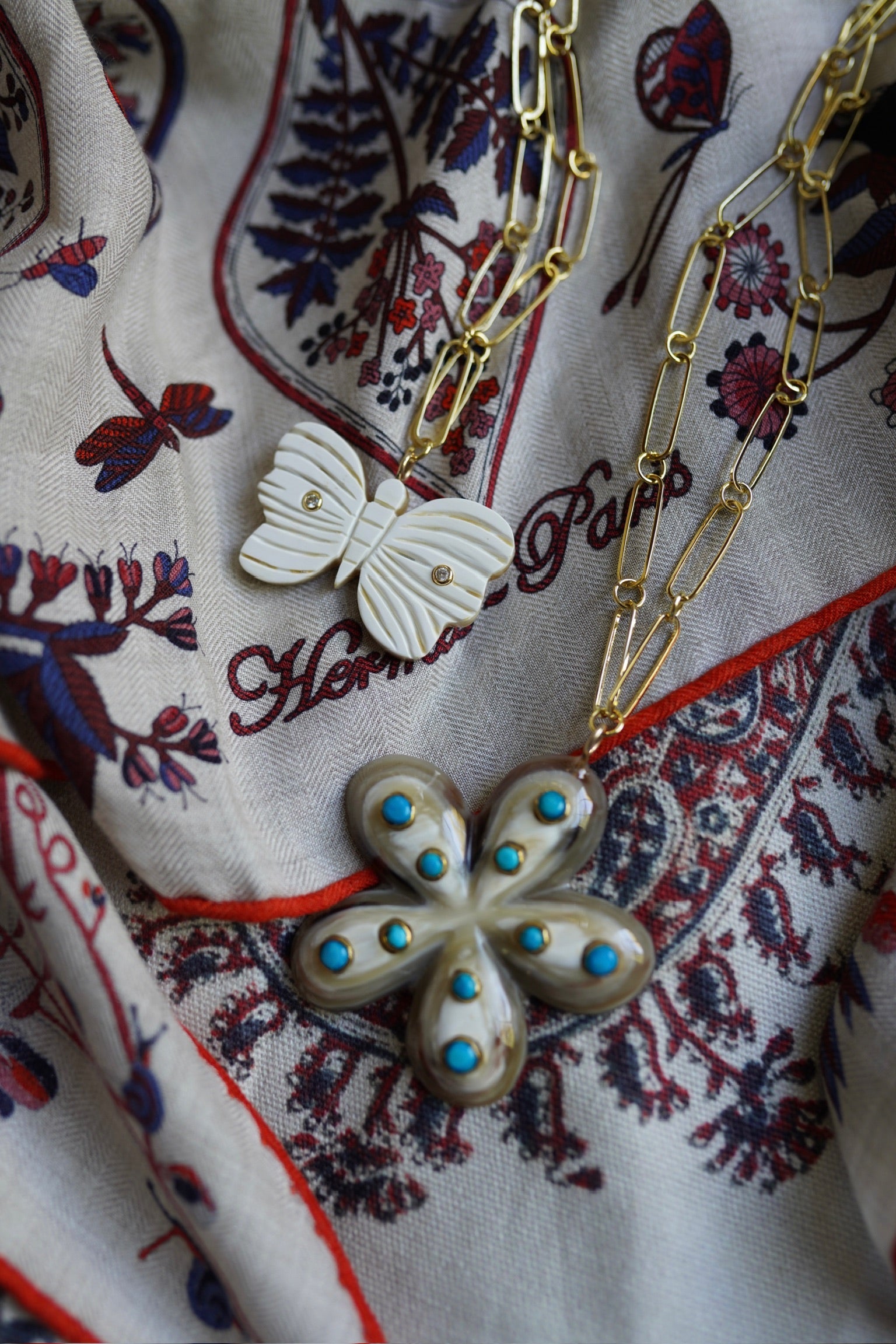 Butterfly Horn Embellished Charm