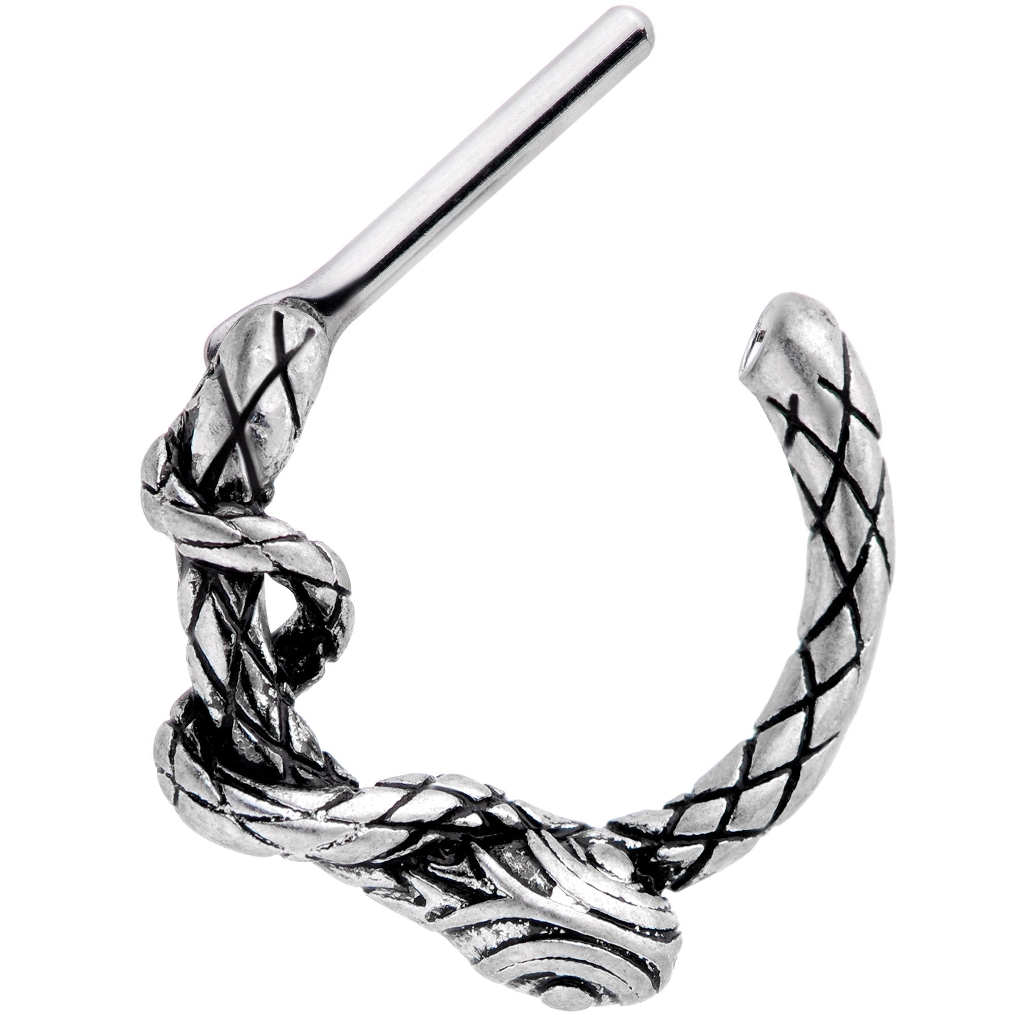 16G 5/16 Slithering Snake Septum Clicker