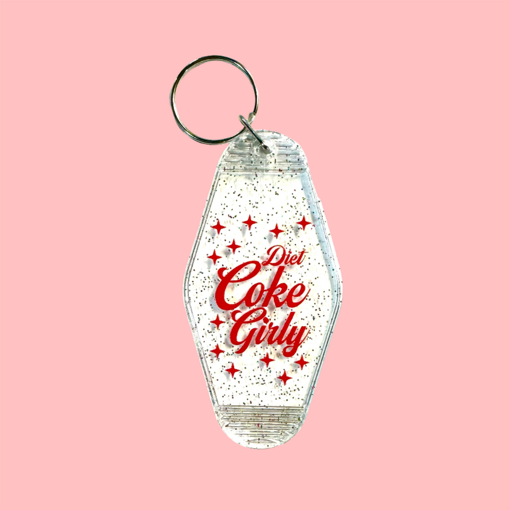 Diet Coke Girly Keychain