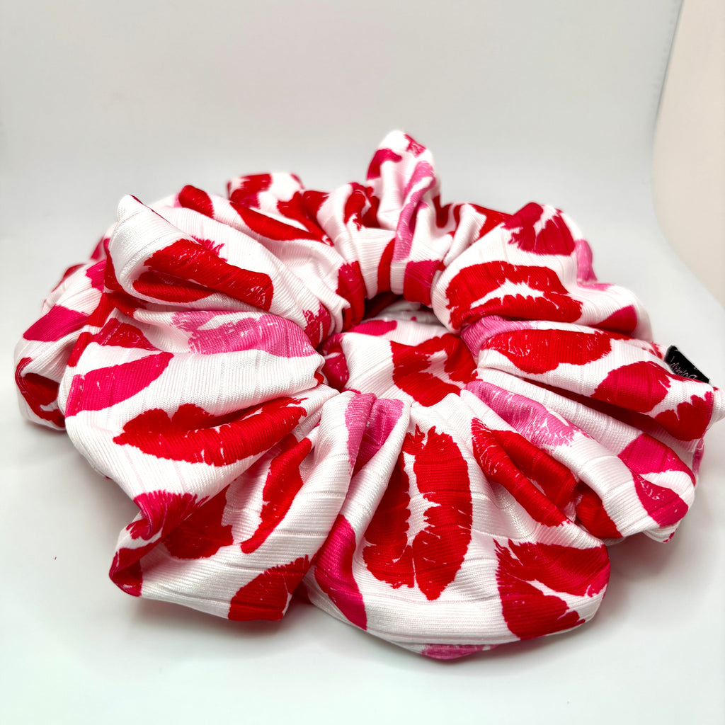 Kisses Valentine's Day Scrunchie
